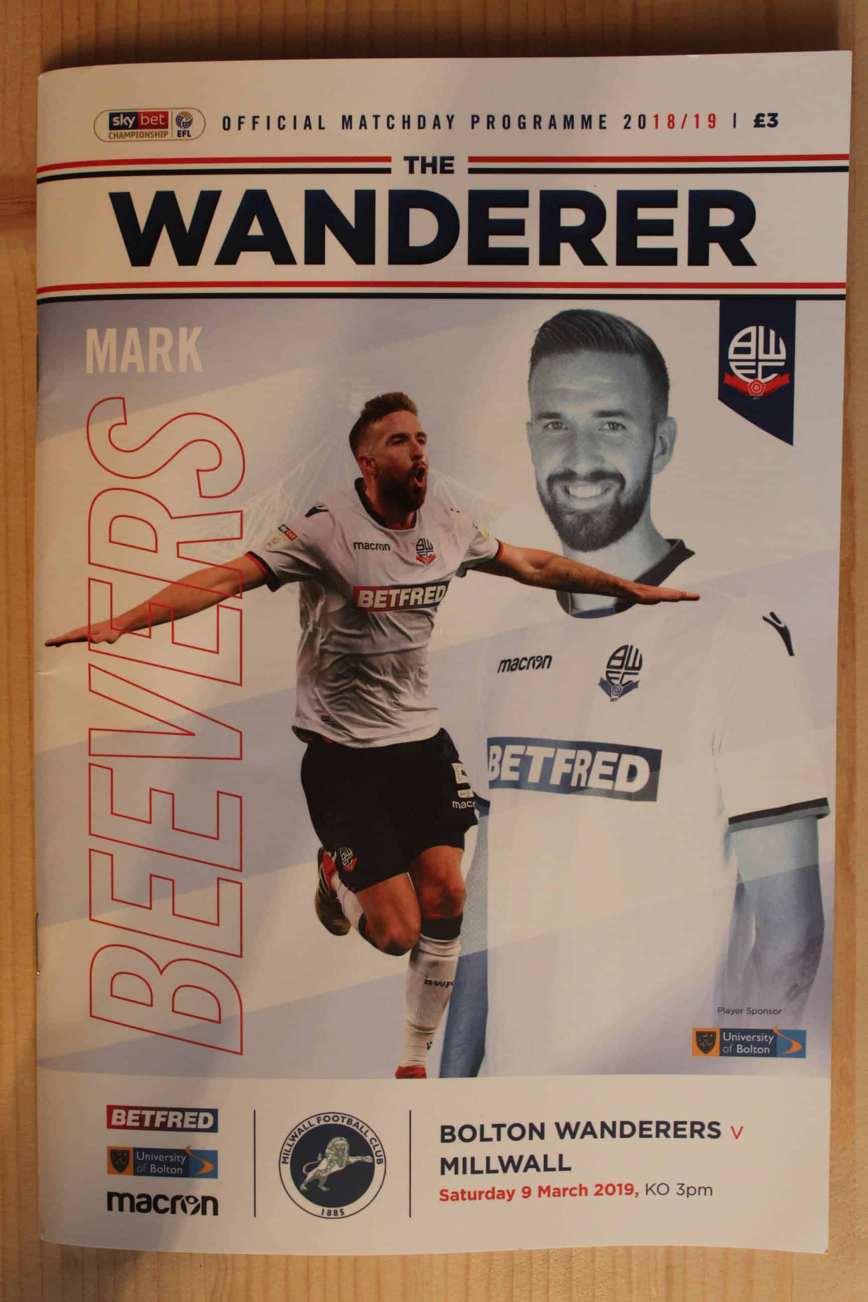 Bolton Wanderers FC v Millwall FC